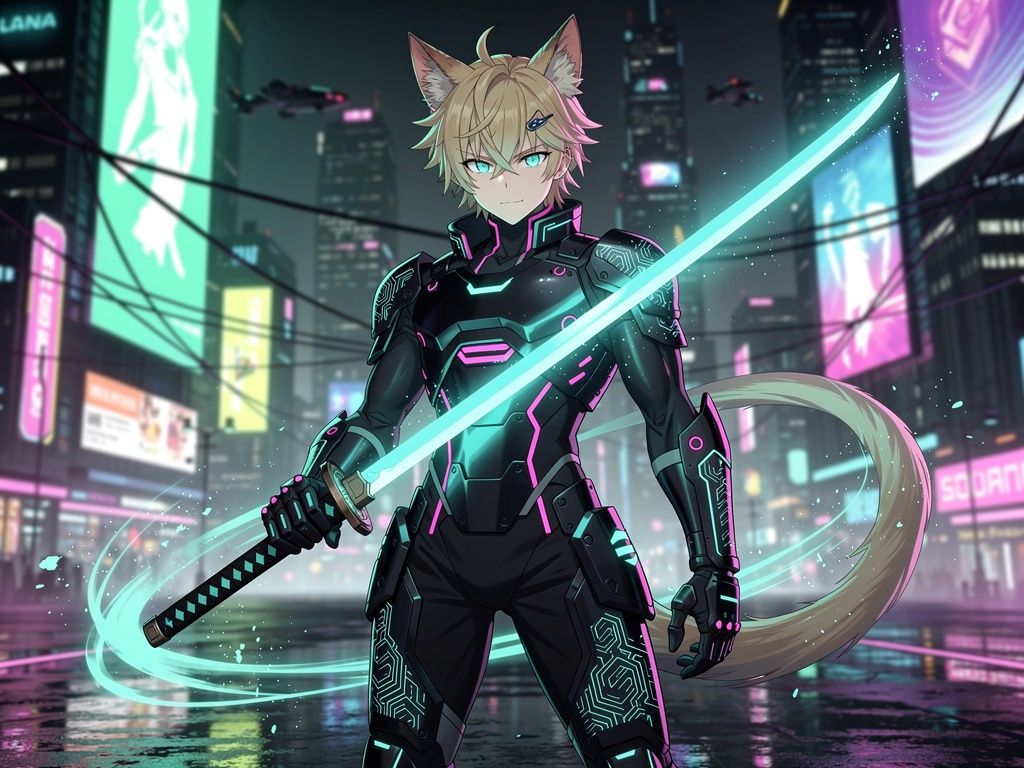Catboy NFT — Cyber Samurai